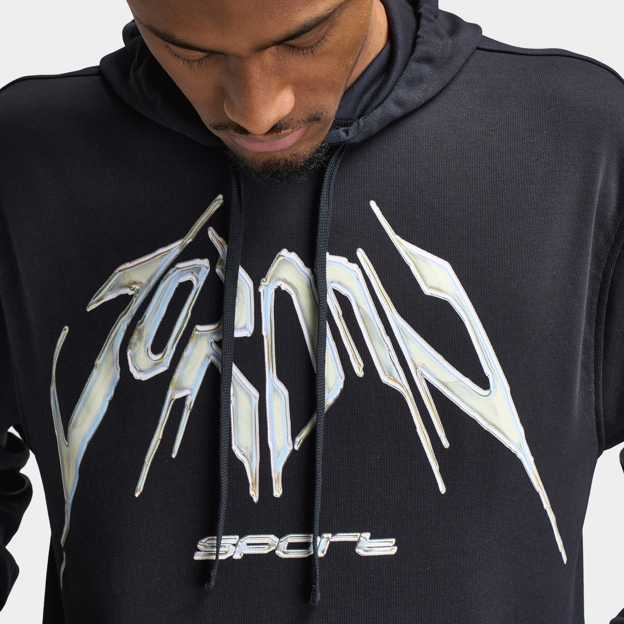 Jordan Dri-FIT Sport Graphic Hoodie Black / White