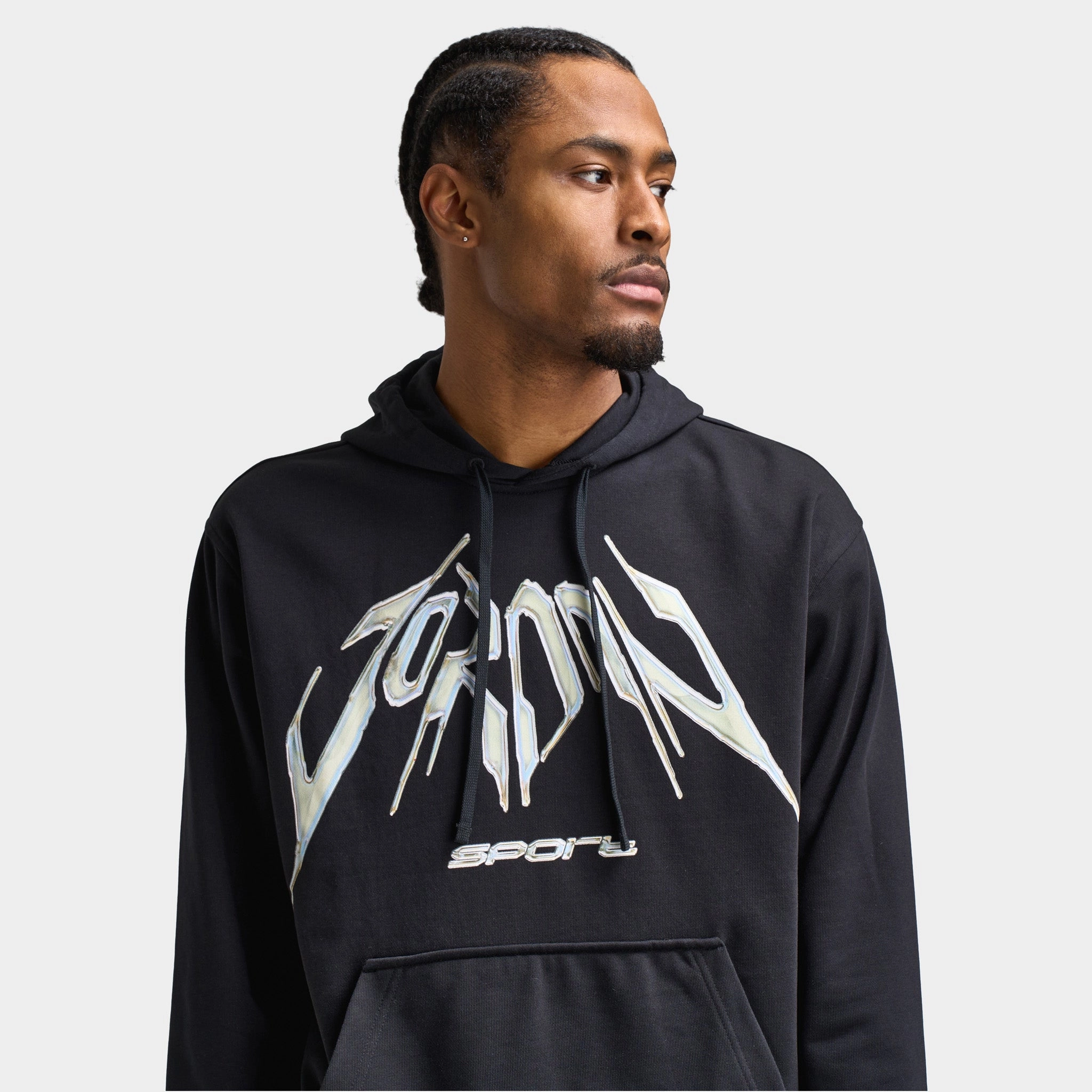 Jordan Dri-FIT Sport Graphic Hoodie Black / White