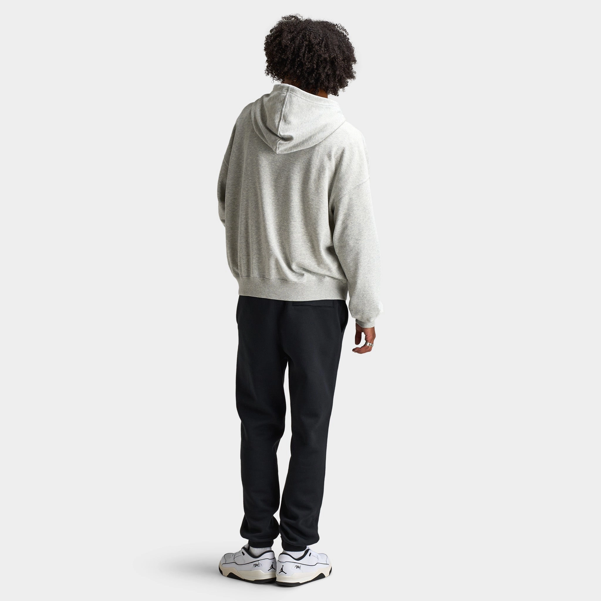 Jordan Flight Pullover Hoodie Heather Grey / Black