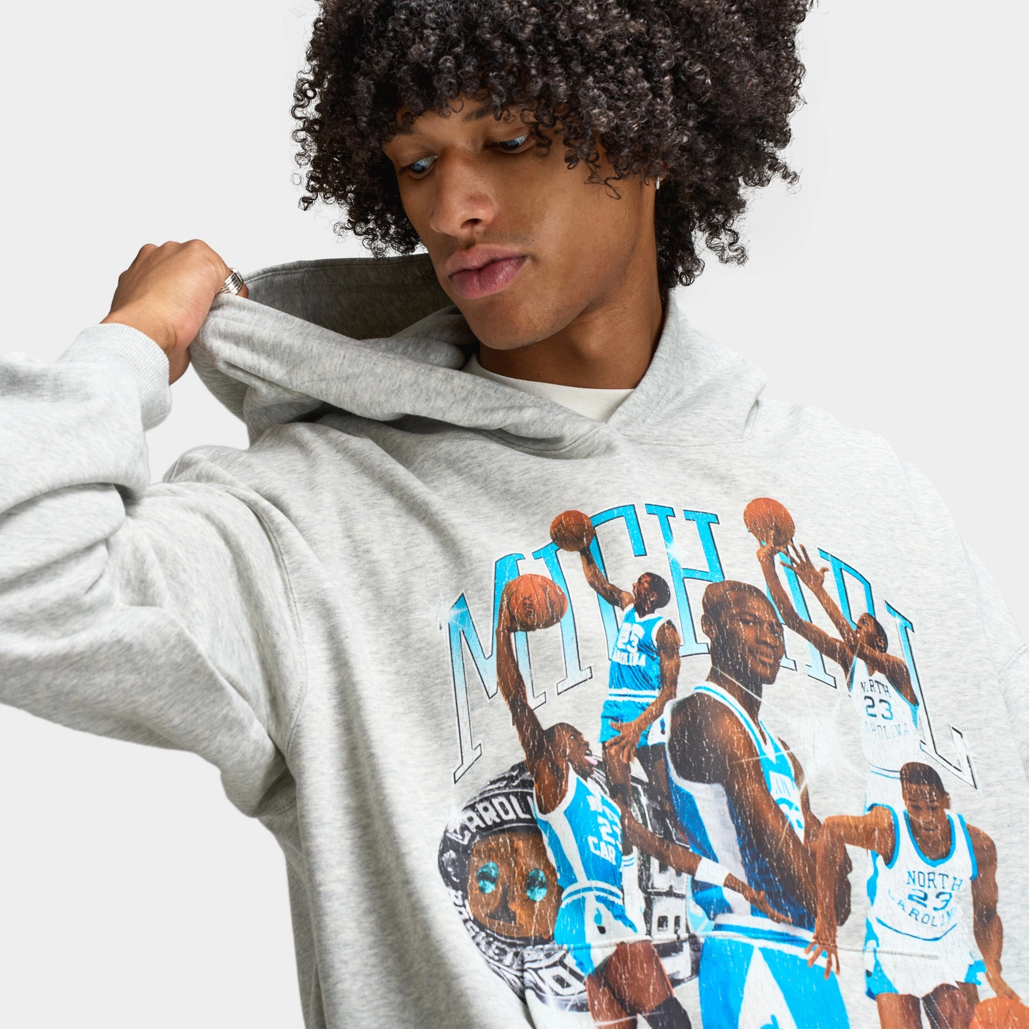 Jordan Flight Pullover Hoodie Heather Grey / Black