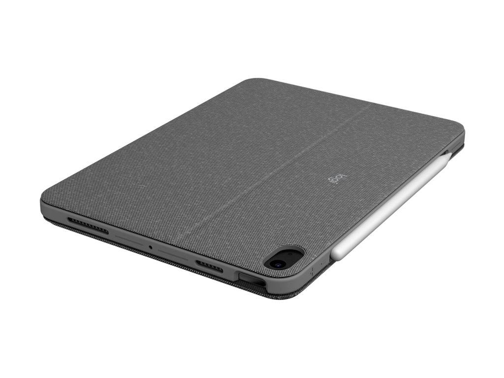 Logitech Combo Touch - Keyboard and folio case - with trackpad - backlit - Apple Smart connector - QWERTY - English - oxford 920-012626