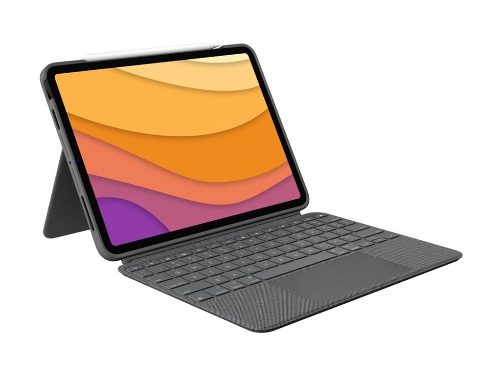 Logitech Combo Touch - Keyboard and folio case - with trackpad - backlit - Apple Smart connector - QWERTY - English - oxford 920-012626