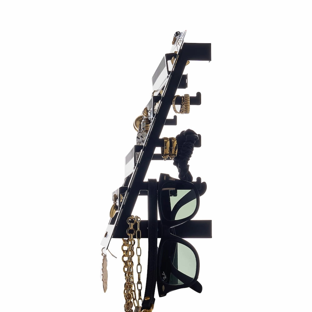 Metal Easy-Drop Jewellery Stand/Hanger -- Black
