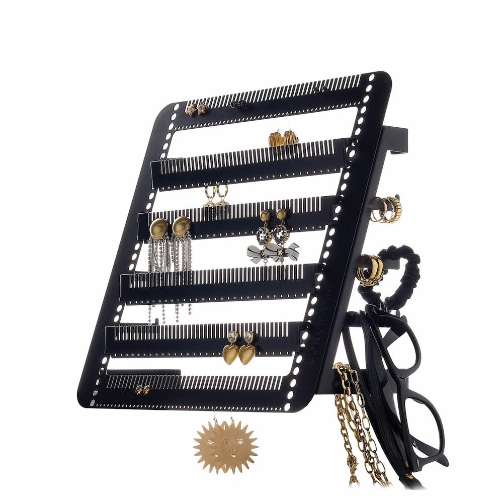 Metal Easy-Drop Jewellery Stand/Hanger -- Black