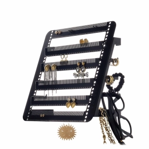 Metal Easy-Drop Jewellery Stand/Hanger -- Black