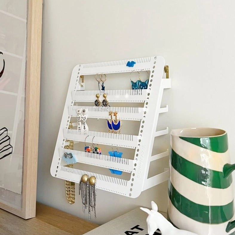 Metal Easy-Drop Jewellery Stand/Hanger -- White