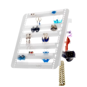 Metal Easy-Drop Jewellery Stand/Hanger -- White