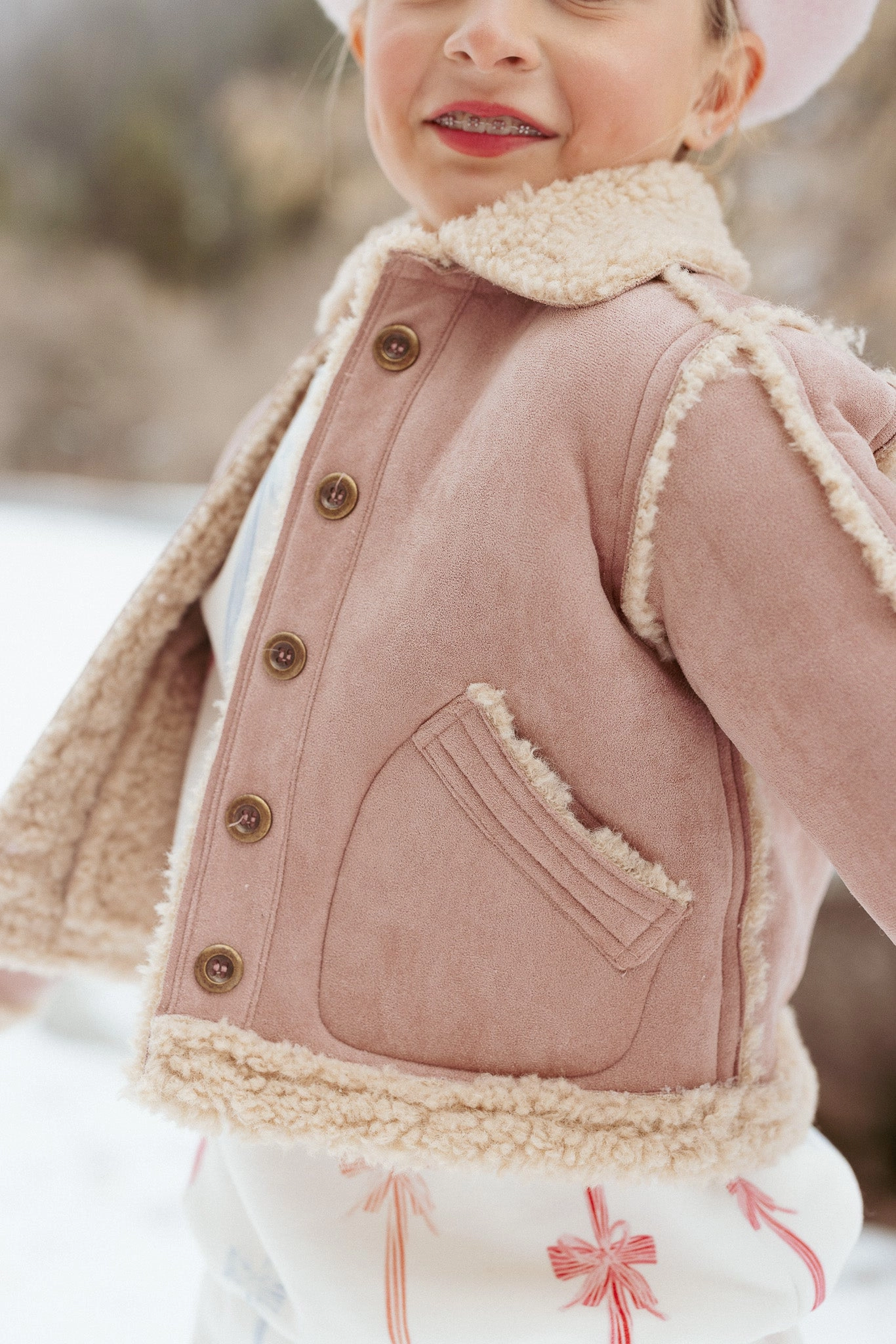 Mini Blush Coat in Pink - FINAL SALE