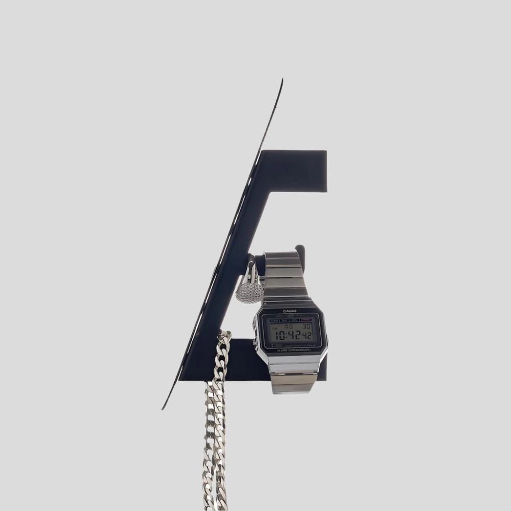 Mini Metal Easy-Drop Jewellery Stand/Hanger -- Black