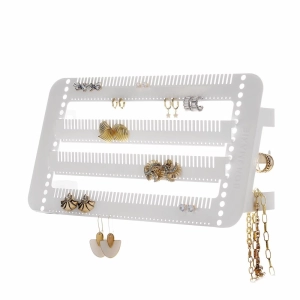 Mini Metal Easy-Drop Jewellery Stand/Hanger -- White