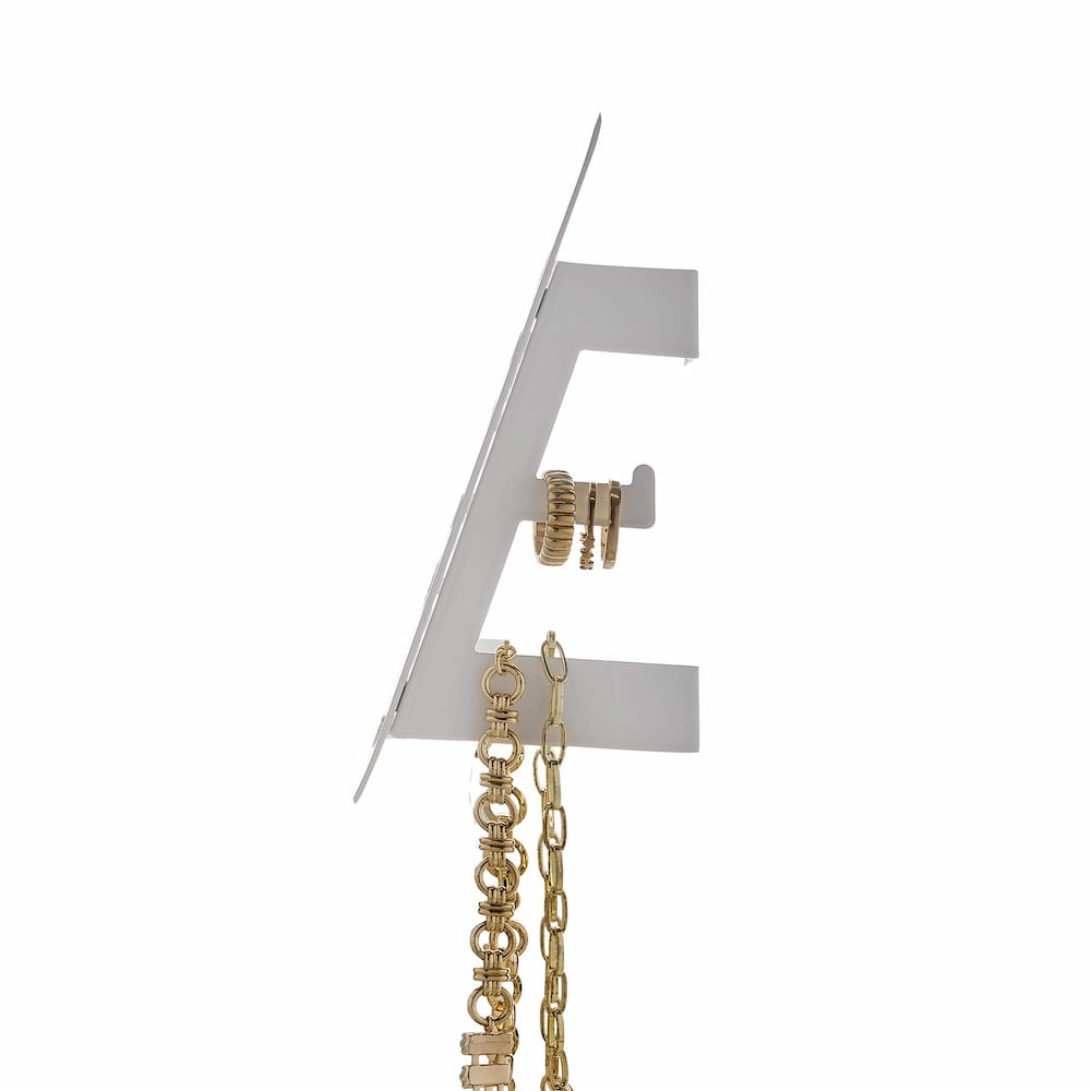 Mini Metal Easy-Drop Jewellery Stand/Hanger -- White