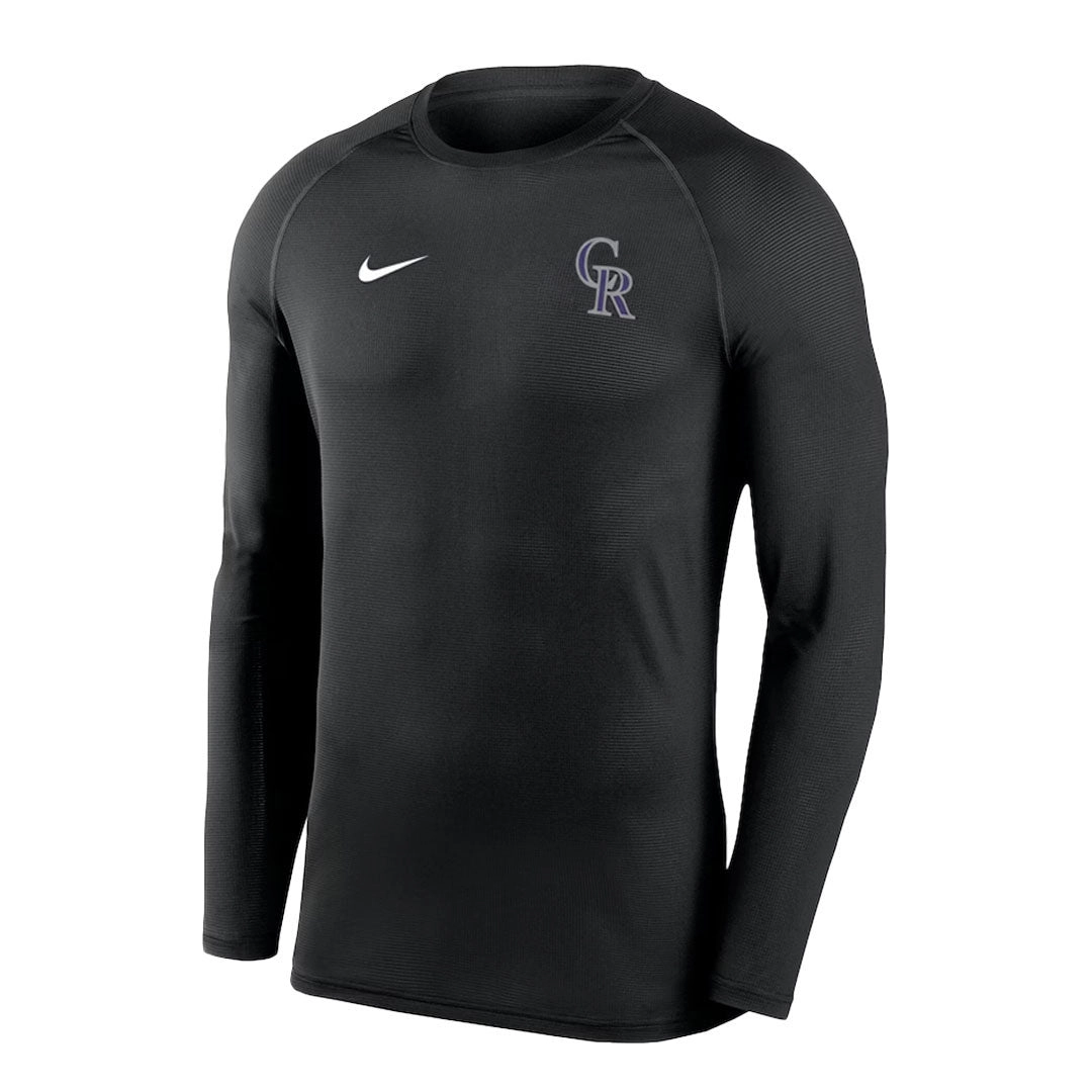MLB - Men's Colorado Rockies Long Sleeve Base Layer T-Shirt (NKXH 00A DNV N7J)