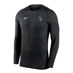 MLB - Men's Colorado Rockies Long Sleeve Base Layer T-Shirt (NKXH 00A DNV N7J)