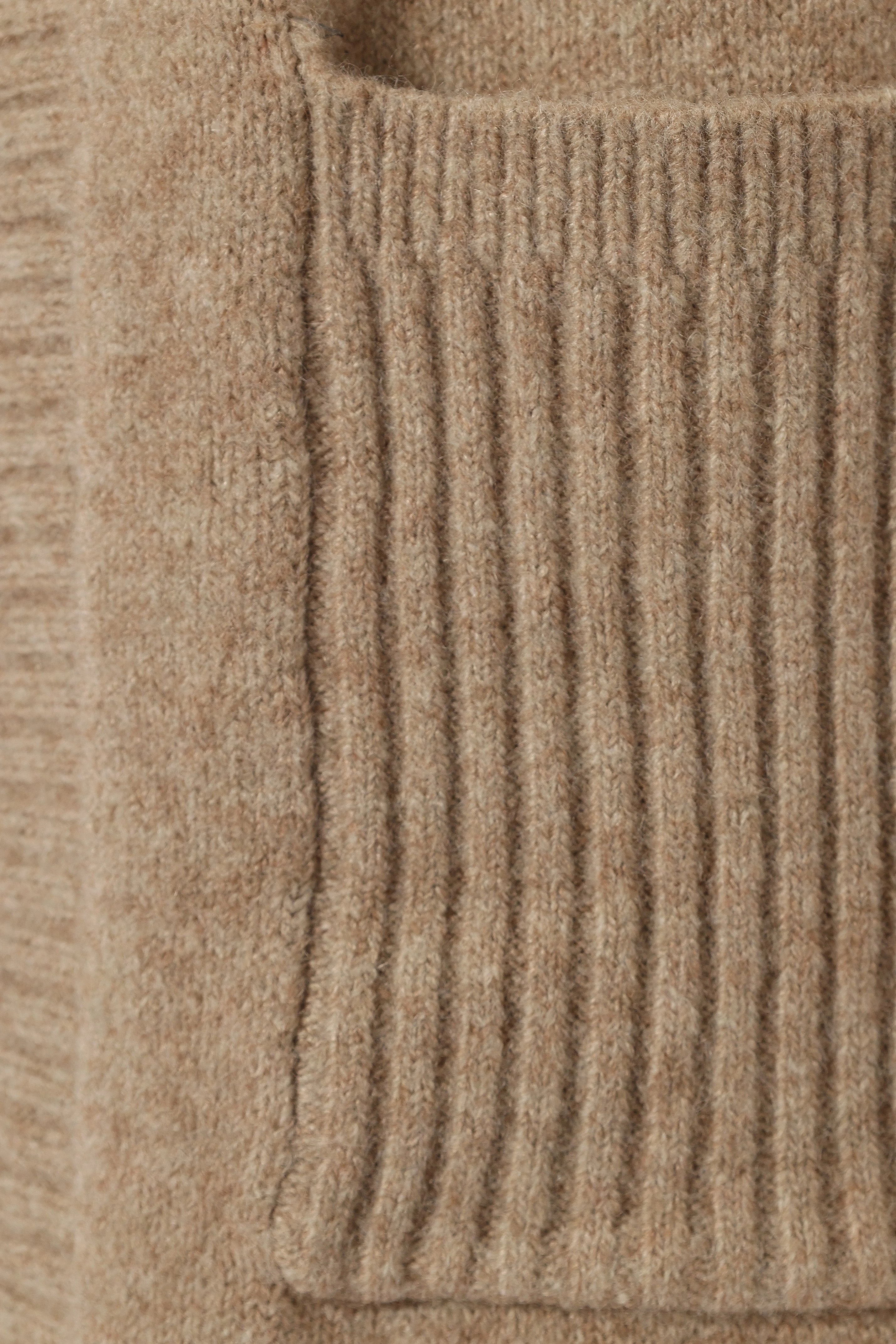Nicolette Open Front Long Cardigan - Latte