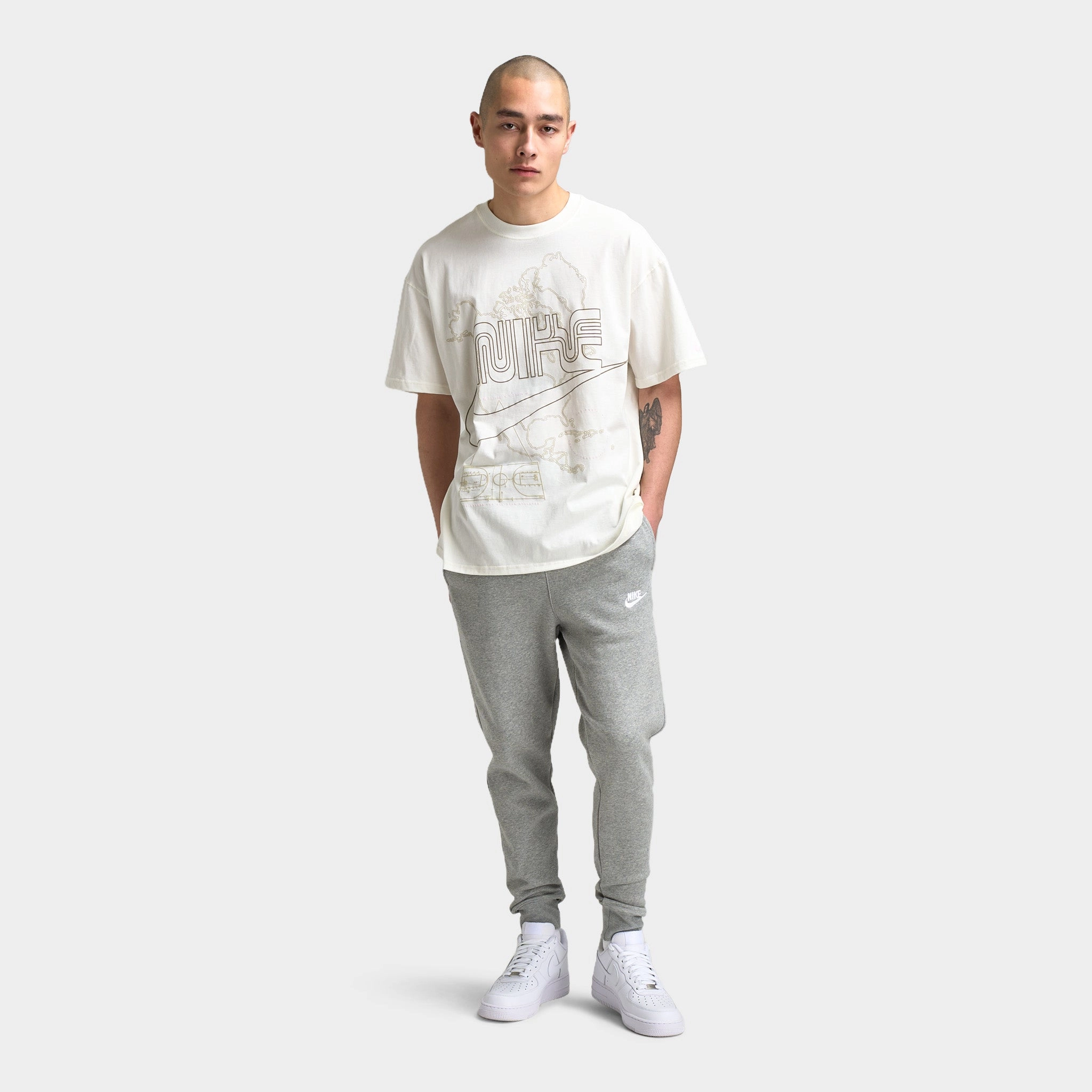Nike Sportswear Max90 T-Shirt Sail / Khaki - Pink Foam