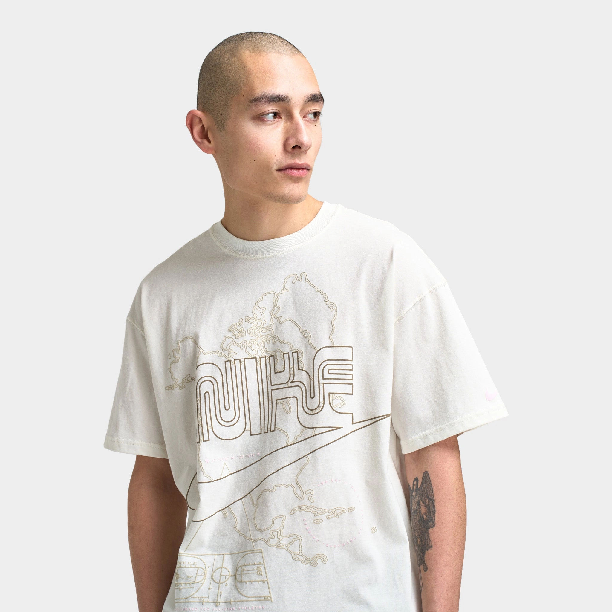 Nike Sportswear Max90 T-Shirt Sail / Khaki - Pink Foam