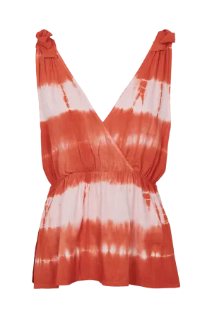 Orchid Top - Tie Dye Dusted Clay / Pink Chalk