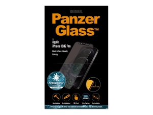 PanzerGlass Original - Screen protector for cellular phone - glass - with privacy filter - 6.1 - black - for Apple iPhone 12 P2711