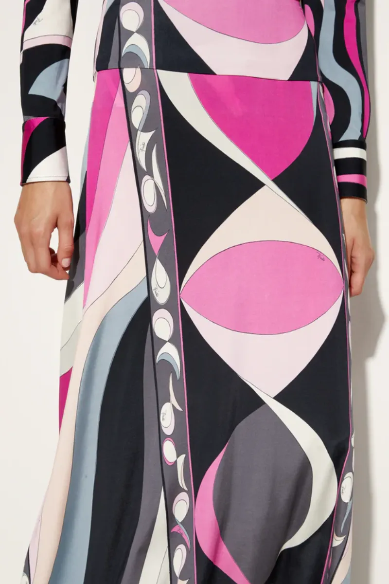 Pesci Print Maxi Skirt