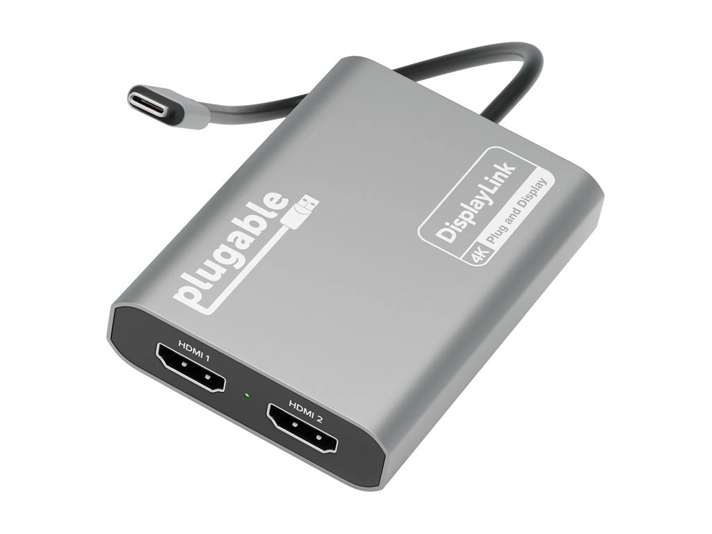 Plugable - Adapter - 24 pin USB-C male to HDMI female - 4K60Hz (3840 x 2160) support USBC-6950M