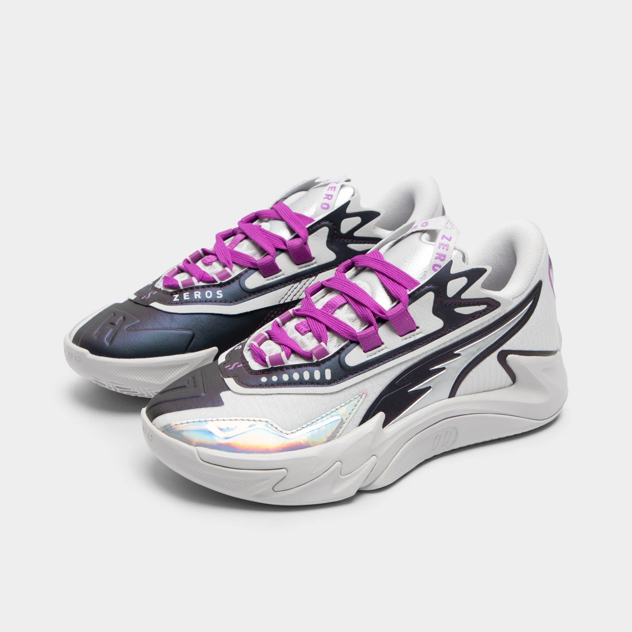 Puma Juniors' Scoot Zeros II "Sterling" Feather Gray / Wild Berry