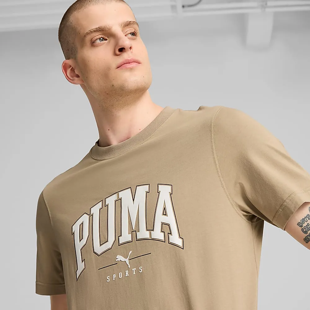 PUMA MEN'S SQUAD BIG LOGO OAK TEE