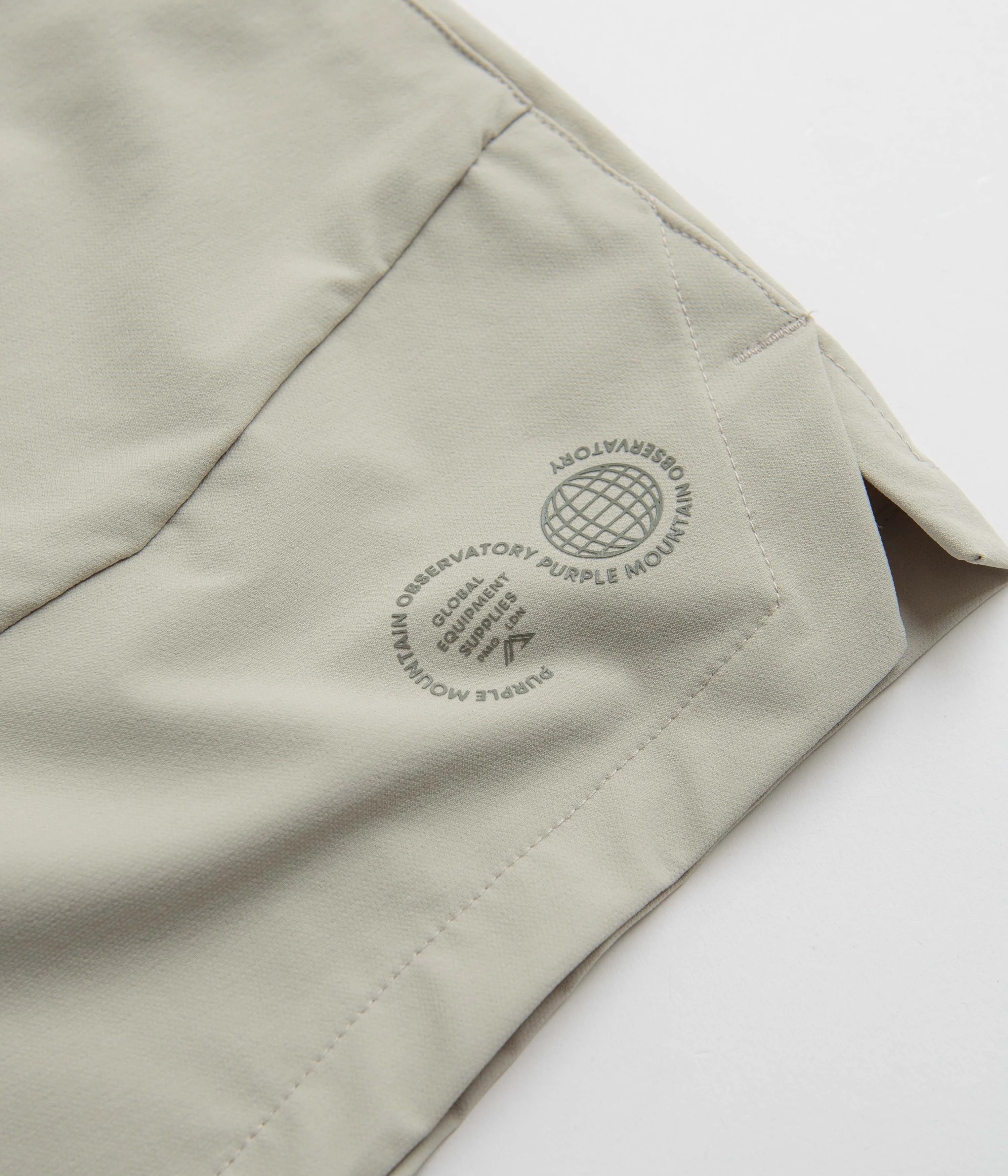 Purple Mountain Observatory Blocked Climbing Shorts - Grey Teal
