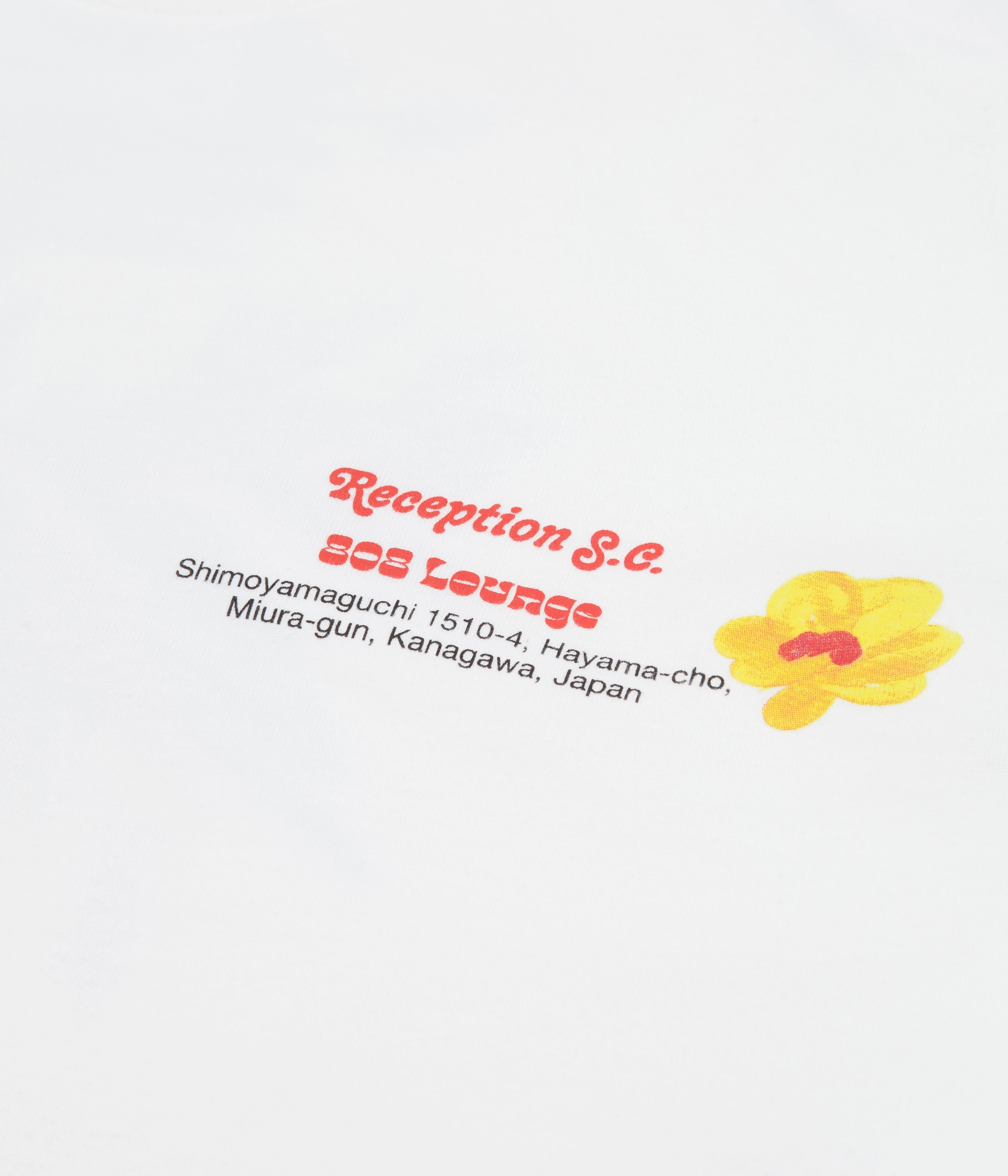 Reception 808 Lounge Long Sleeve T-Shirt - White