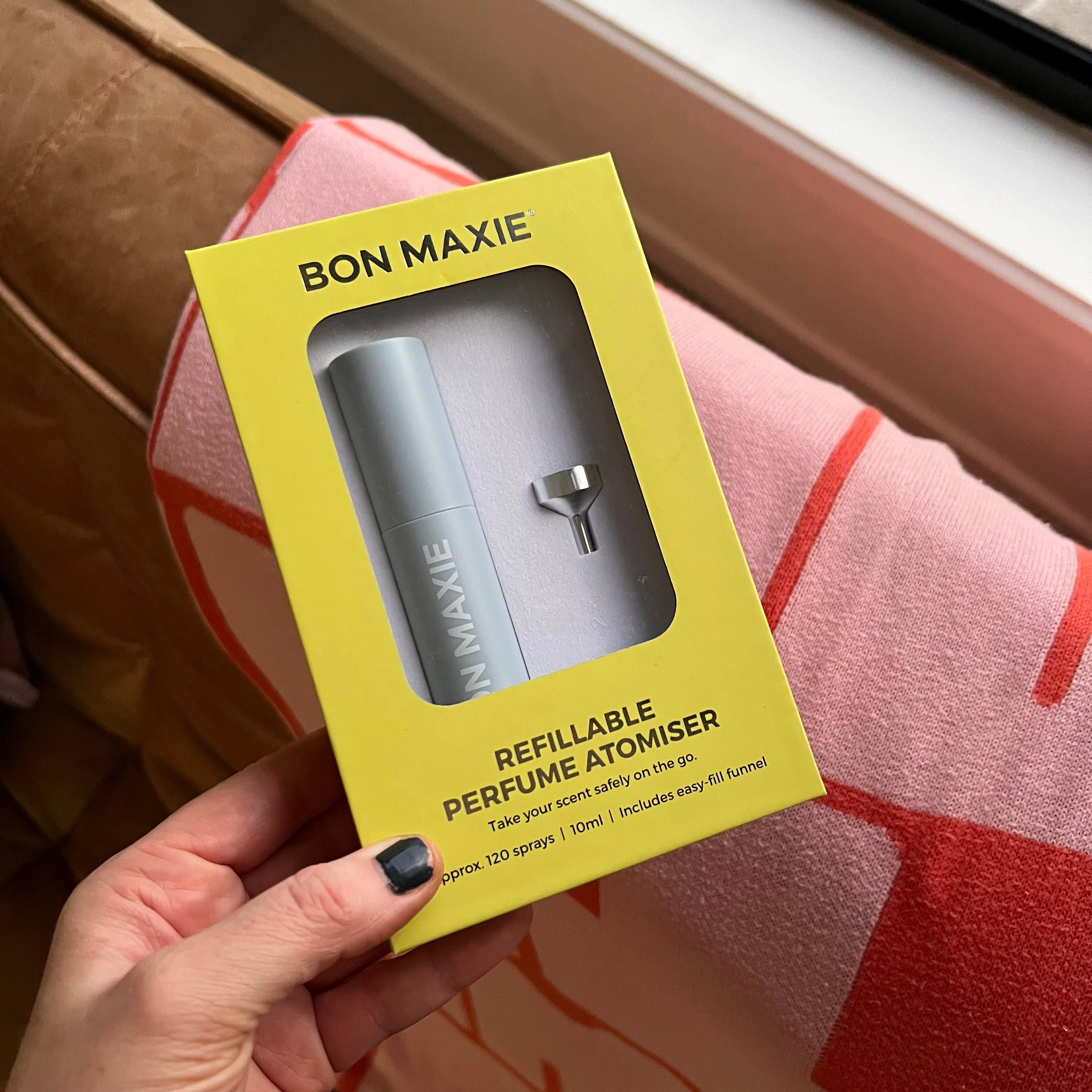 Refillable Perfume Atomiser -- Matte Haze Blue