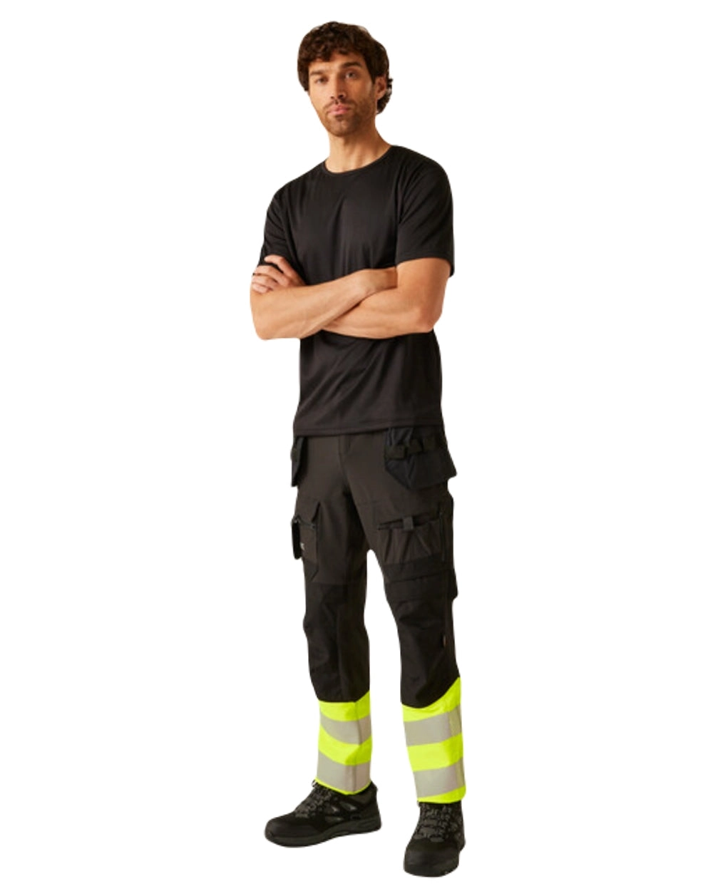 Regatta Mens Hi-Vis X-Pro Stretch Holster Trousers Class 1