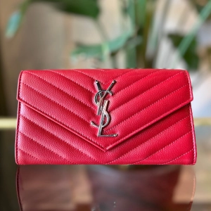 SAINT LAURENT Monogram Flap Long Wallet