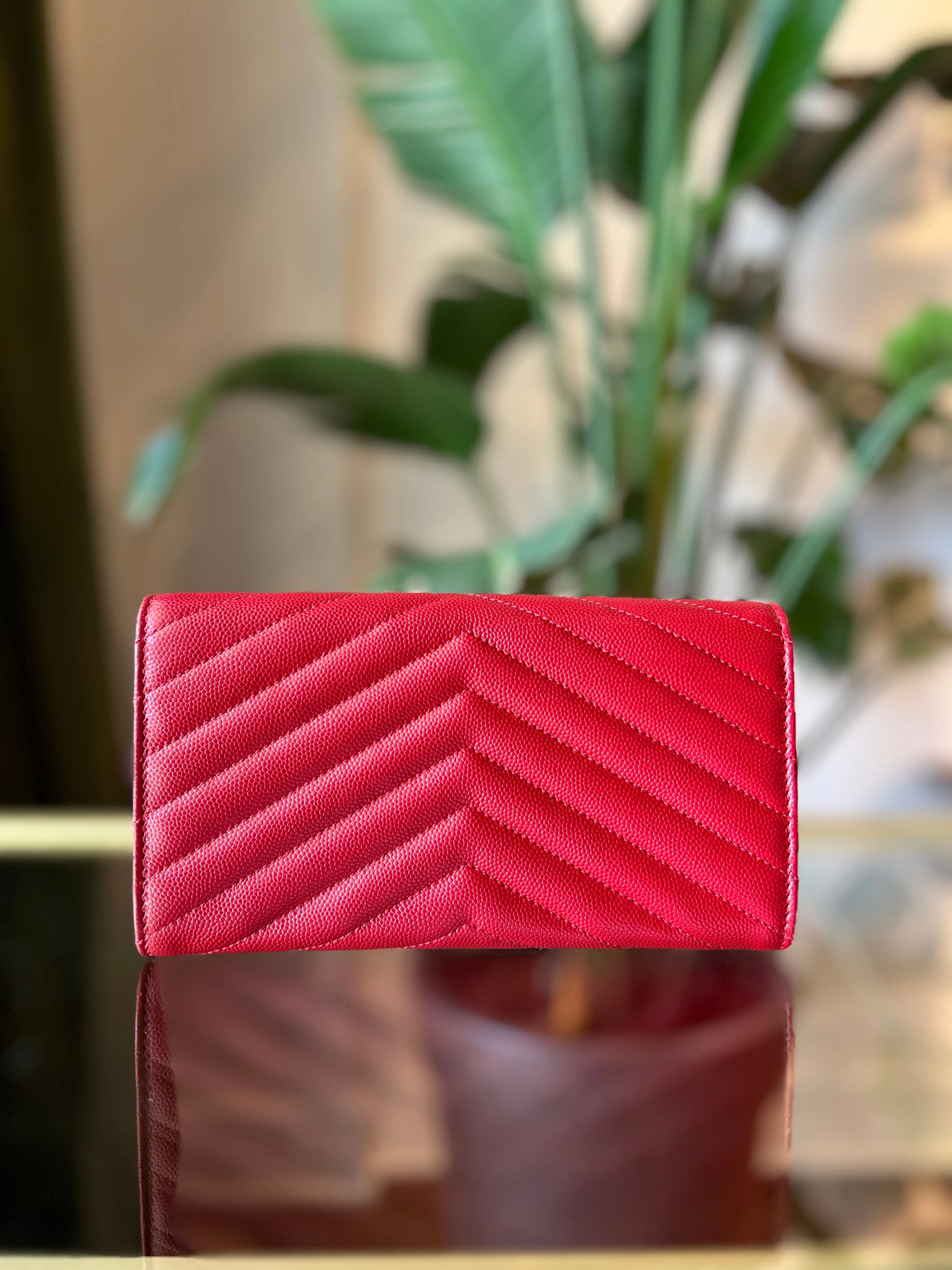 SAINT LAURENT Monogram Flap Long Wallet