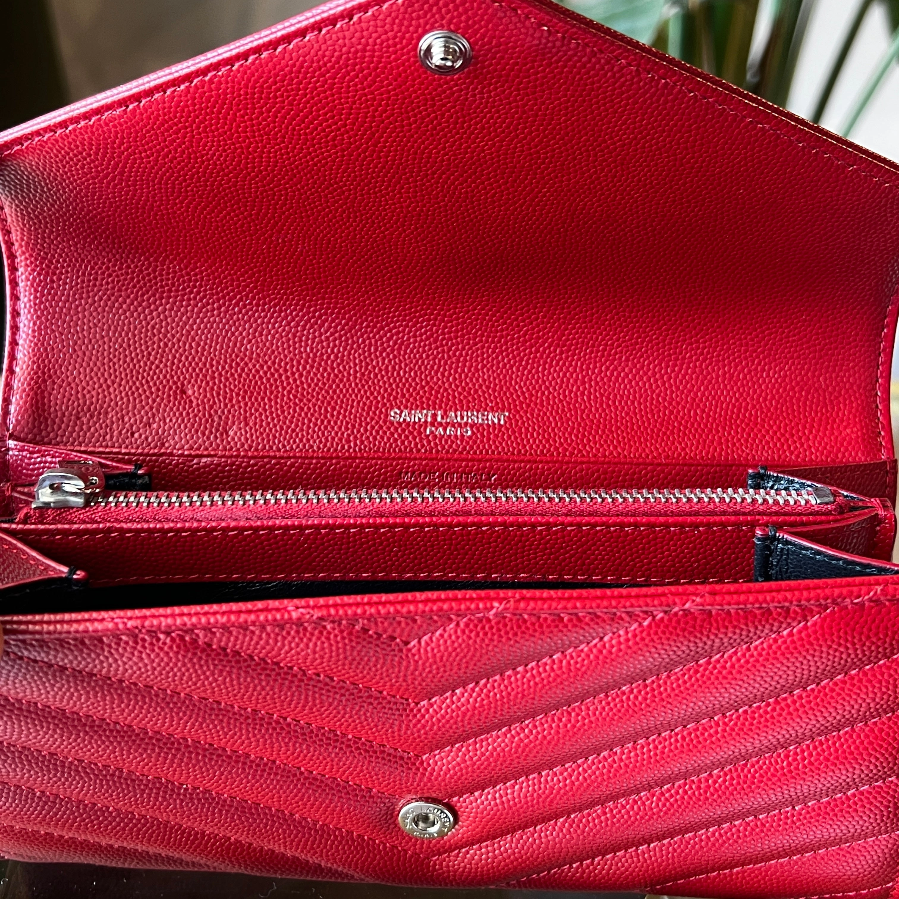 SAINT LAURENT Monogram Flap Long Wallet