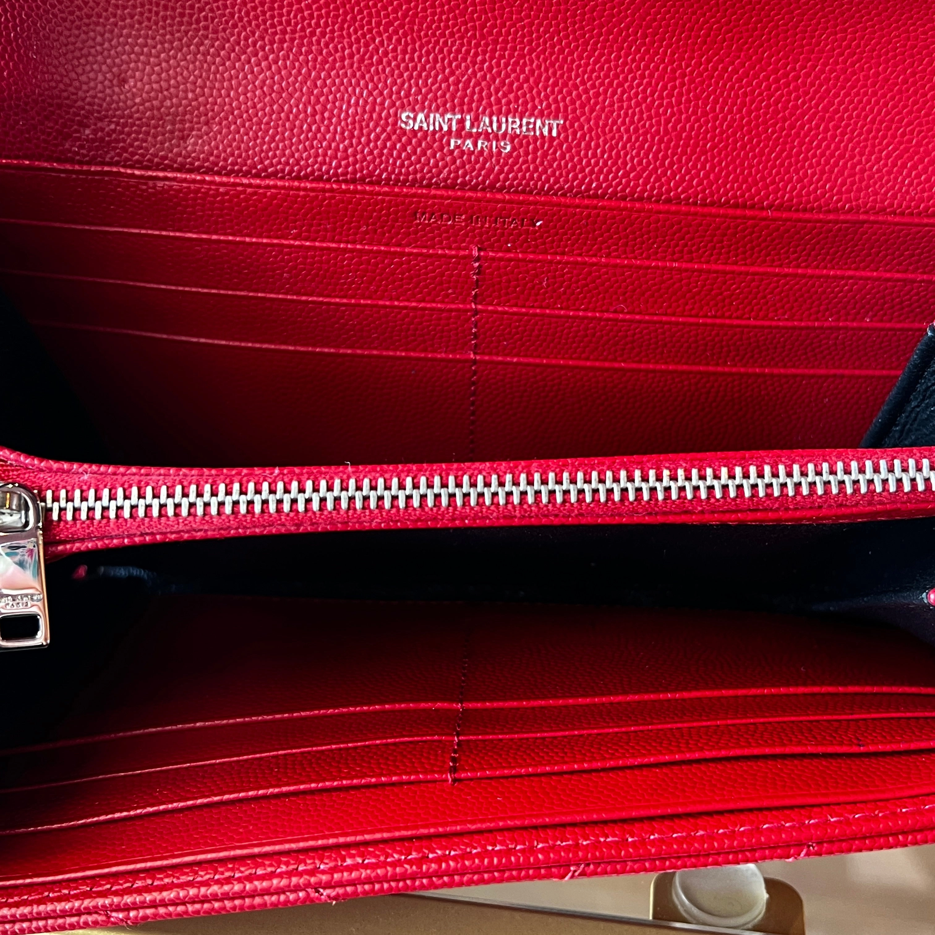 SAINT LAURENT Monogram Flap Long Wallet