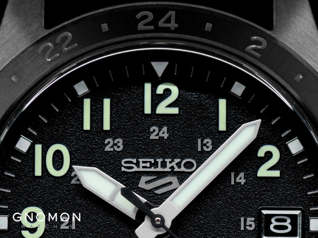 Seiko 5 Sports “Field Street Style” GMT Blackout Ref. SBSC013