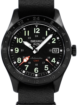 Seiko 5 Sports “Field Street Style” GMT Blackout Ref. SBSC013