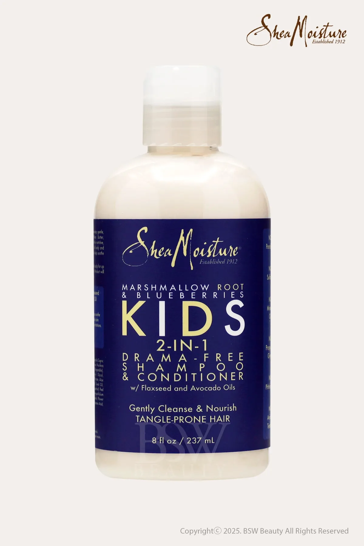 SHEA MOISTURE MARSHMALLOW ROOT & BLUEBERRIES KIDS 2-IN-1 DRAMA-FREE SHAMPOO & CONDITIONER 8oz