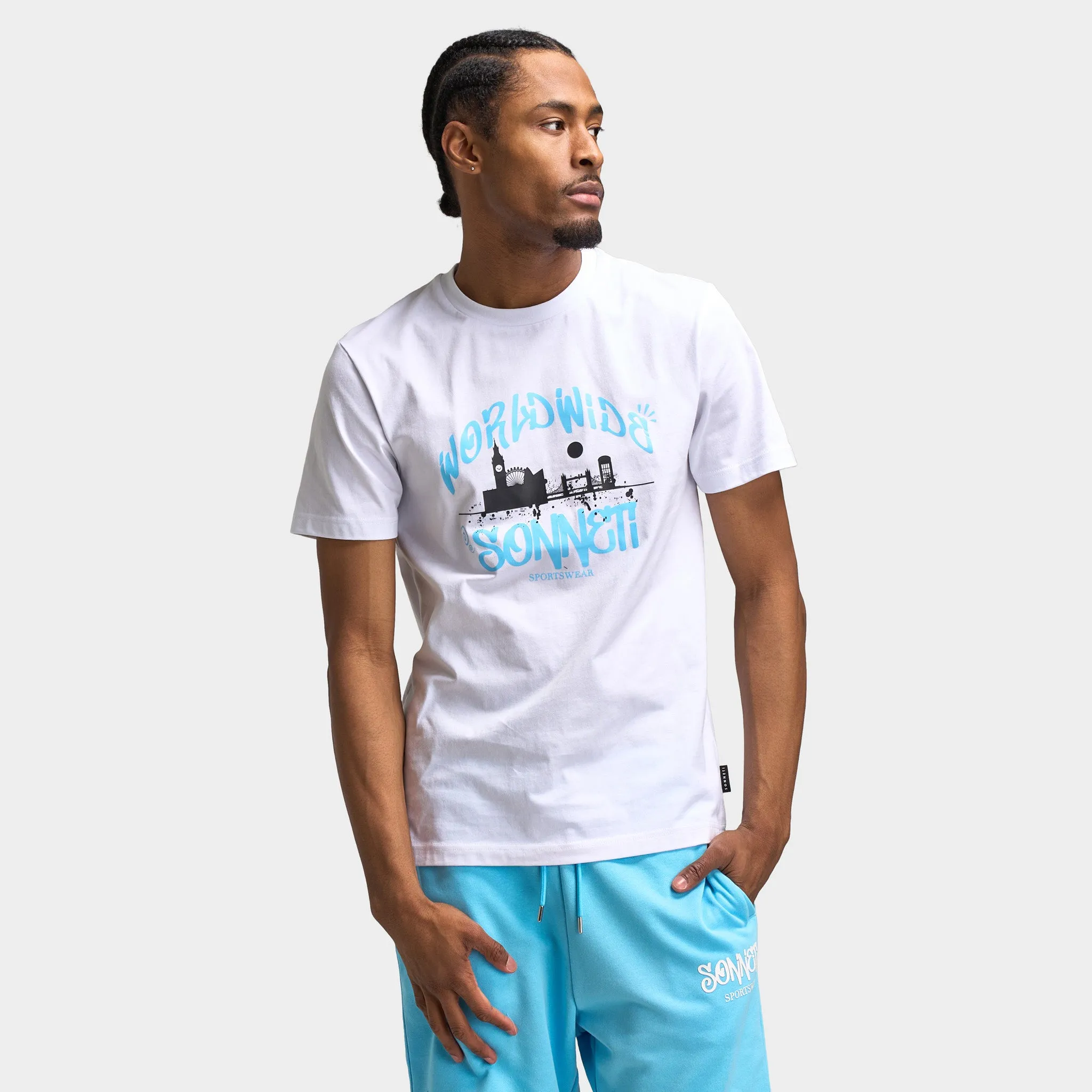 Sonneti World Graphic T-Shirt / Optic White