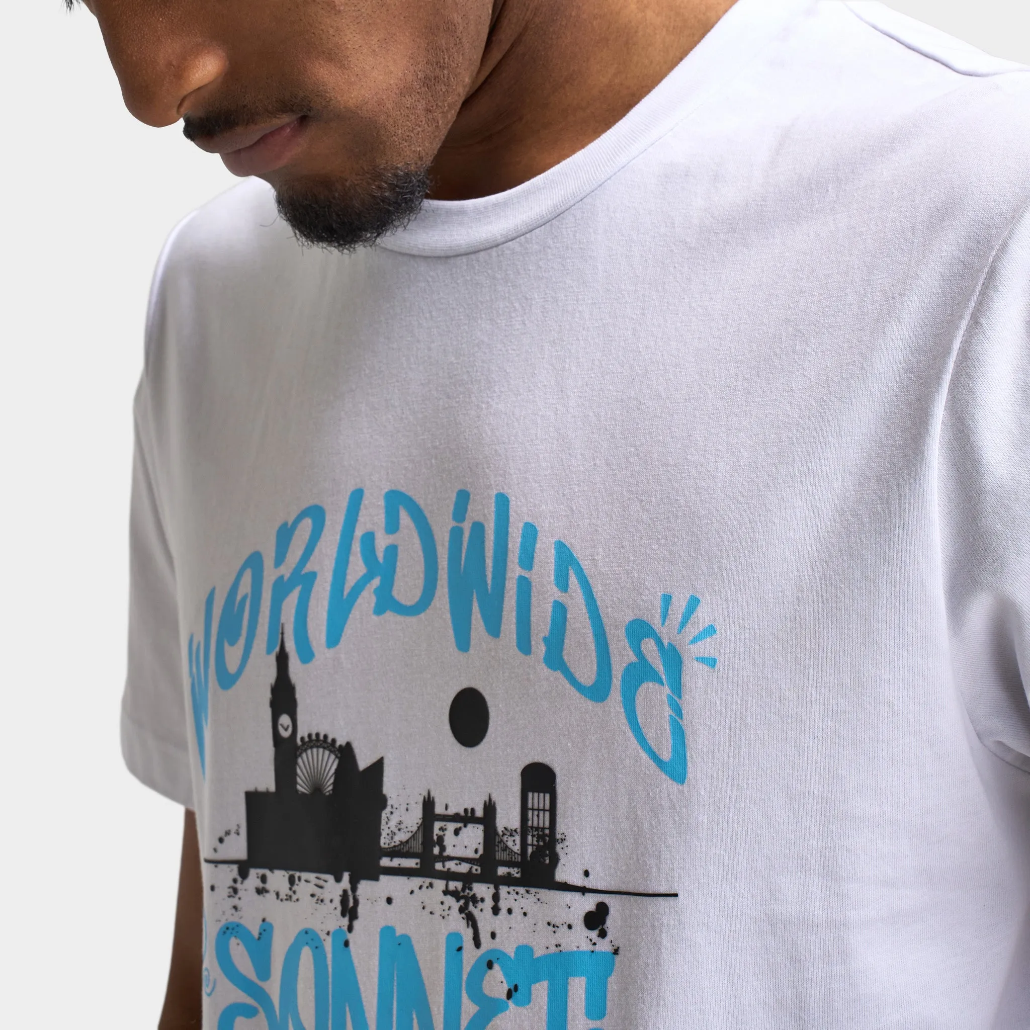 Sonneti World Graphic T-Shirt / Optic White