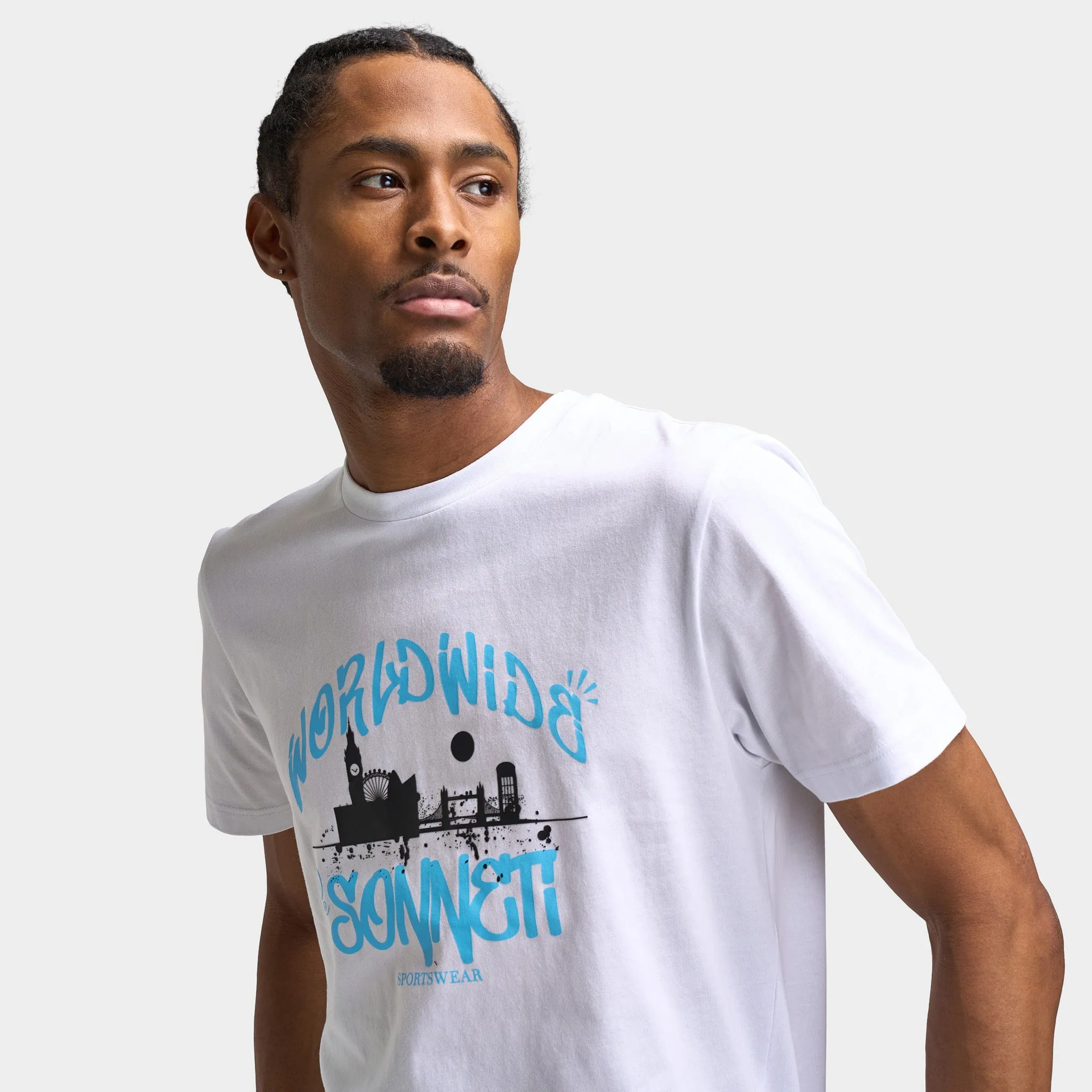 Sonneti World Graphic T-Shirt / Optic White