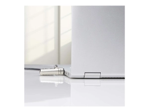 StarTech.com Slim Lock K-Slot Compatible, 6.6ft Combination Locking Cable - Security cable lock - black & silver - 6.6 ft SSTDC4D-LAPTOP-LOCK