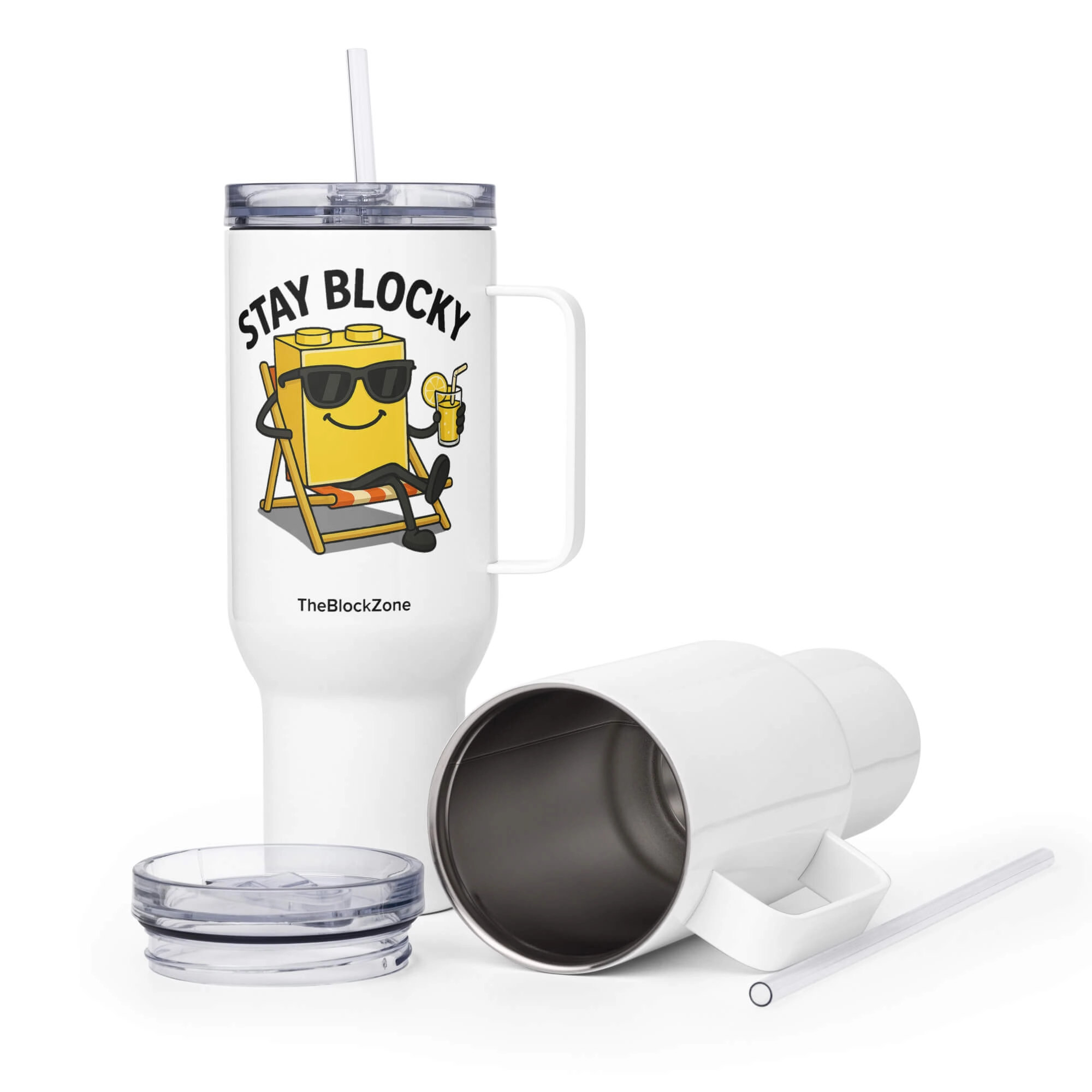Stay Blocky Travel Mug