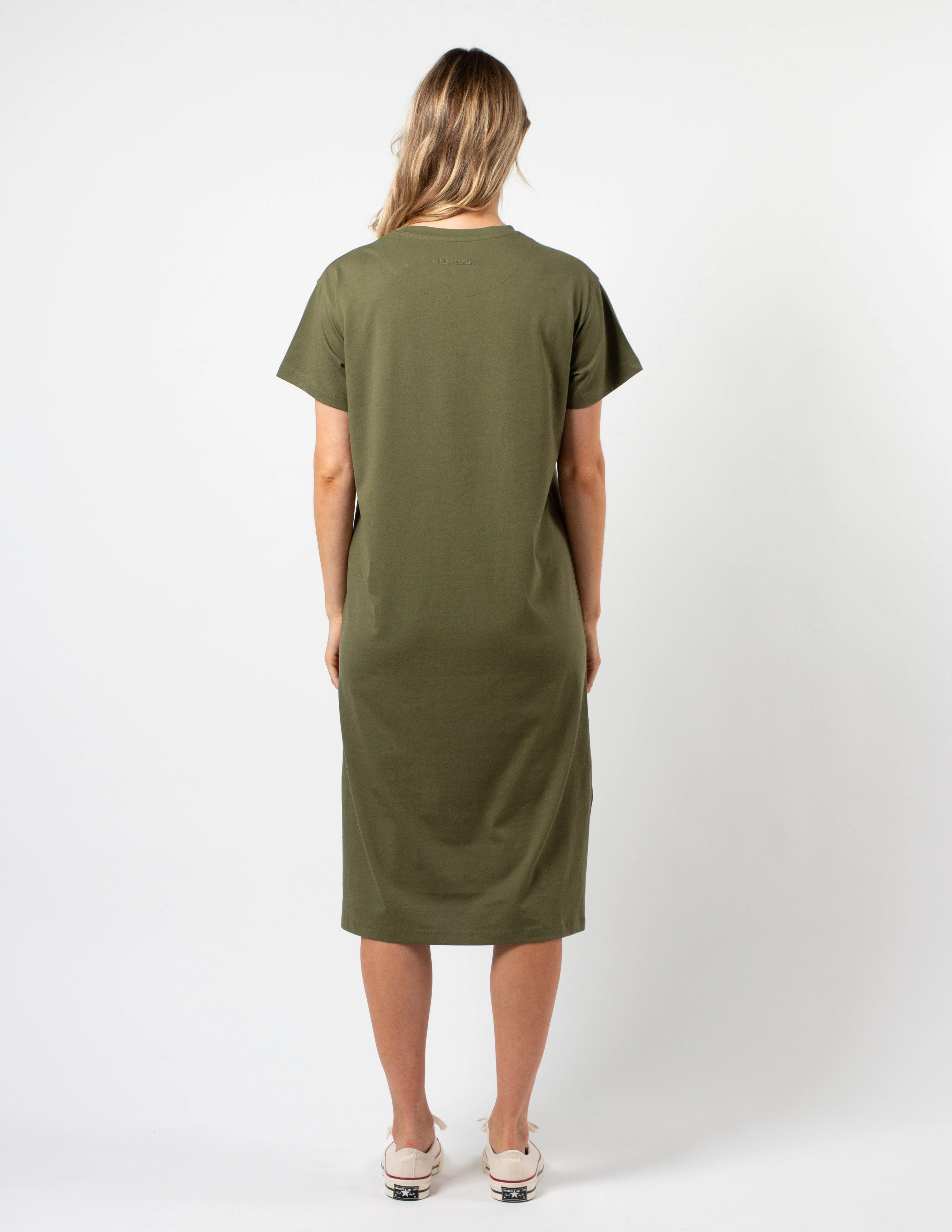 Stella   Gemma Maxie T-Shirt Dress Khaki White