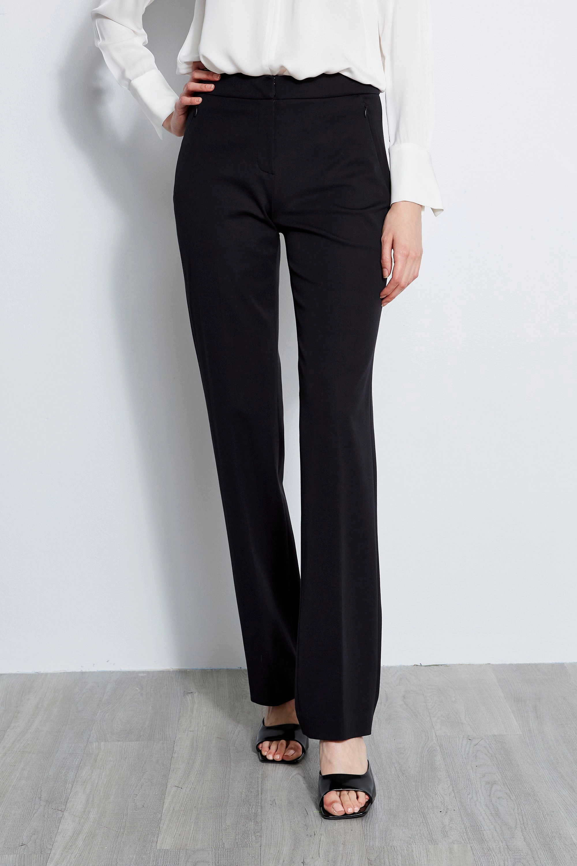 Straight Leg Stretch Cotton Pant