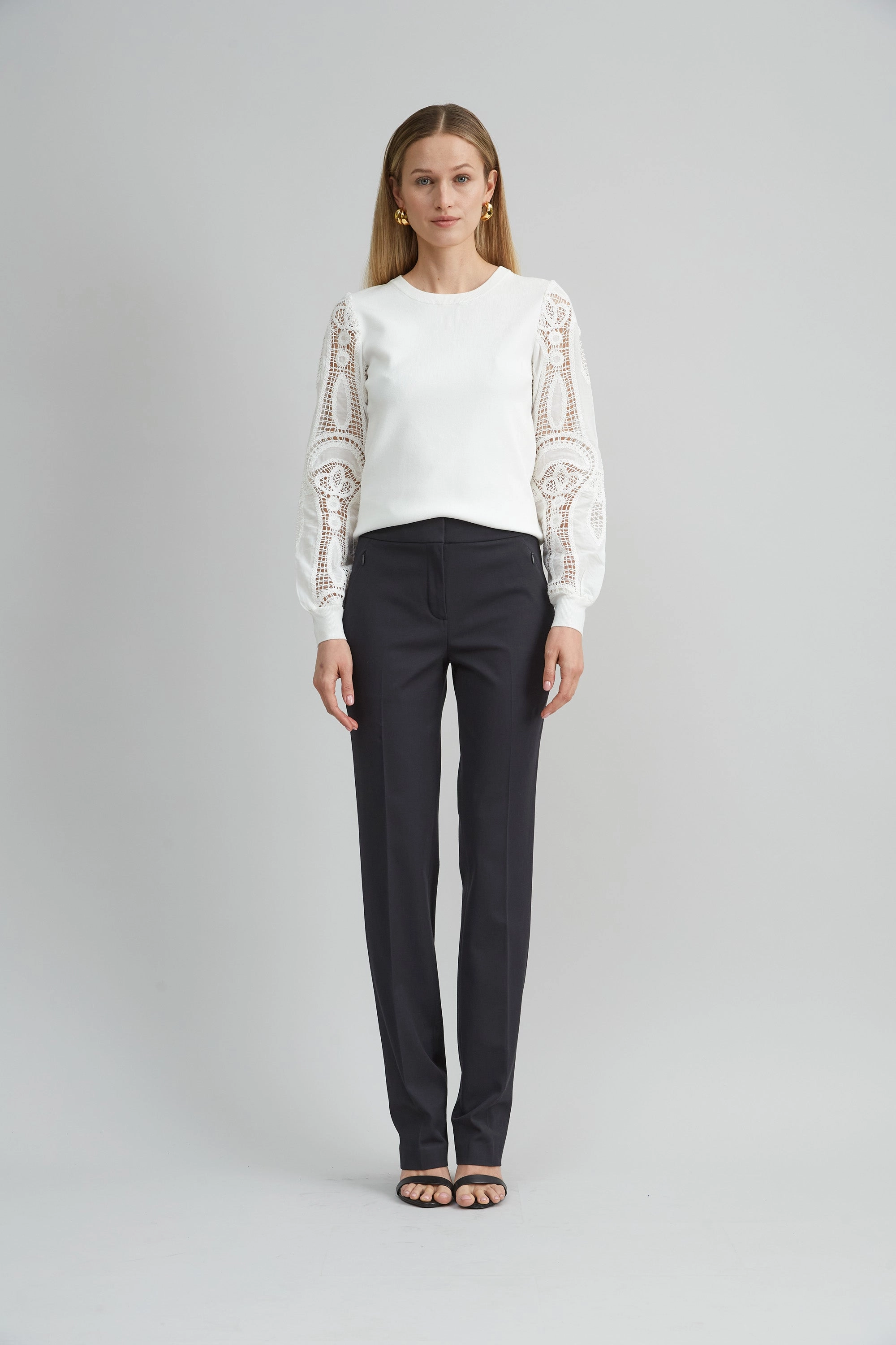 Straight Leg Stretch Cotton Pant