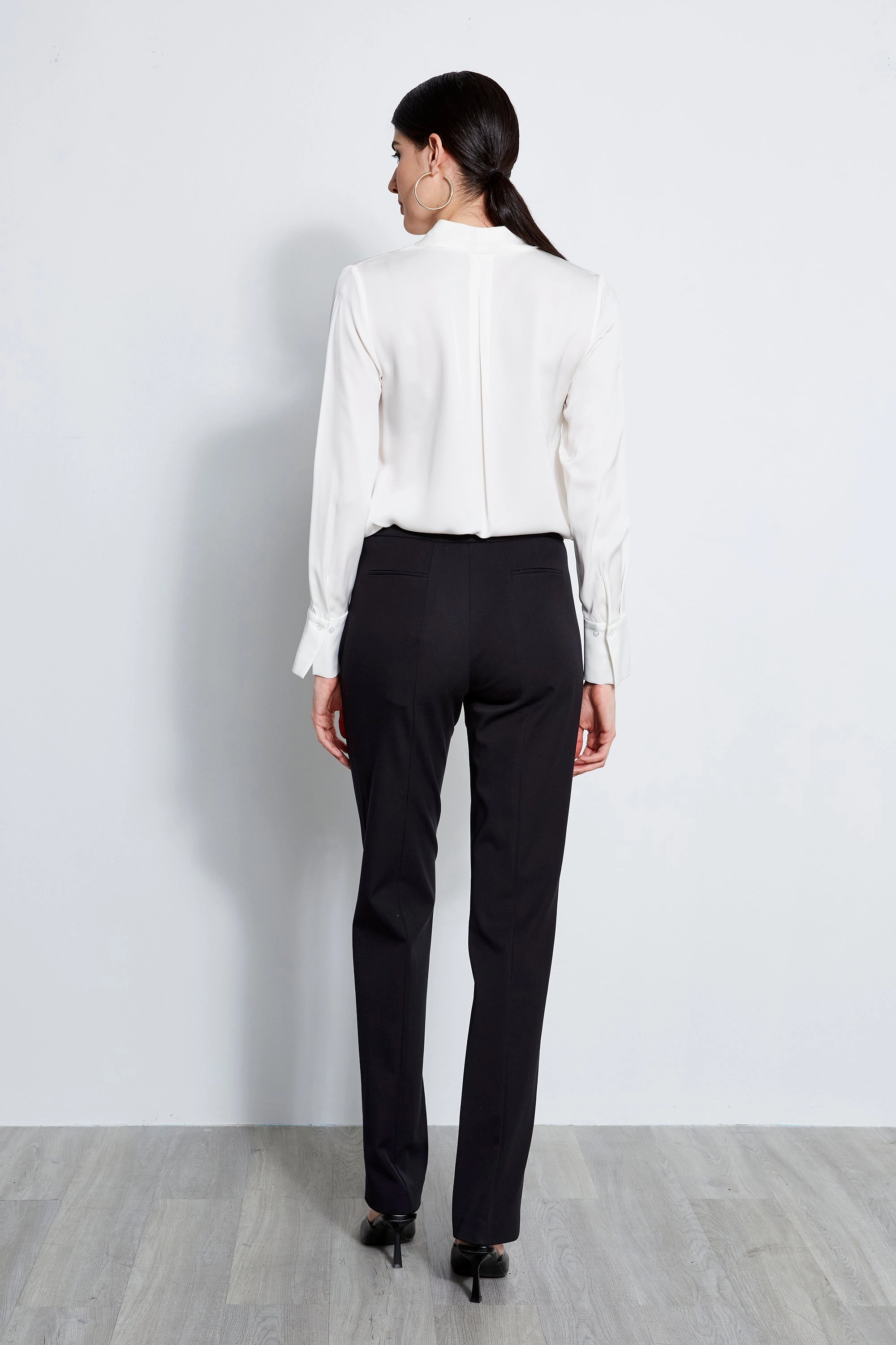 Straight Leg Stretch Cotton Pant