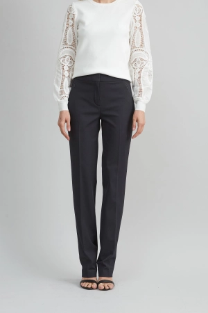 Straight Leg Stretch Cotton Pant