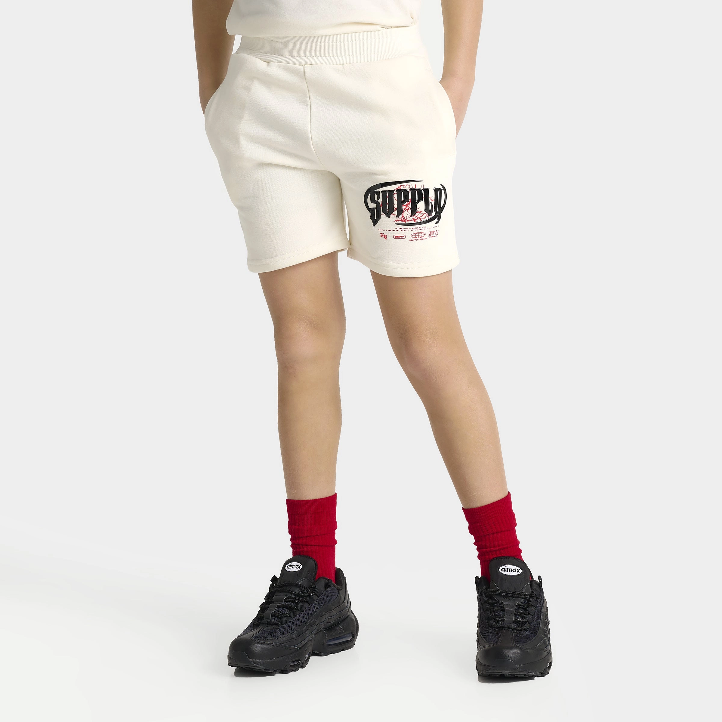 Supply & Demand Junior Boys' Chrome Short Tofu / Chinese Red