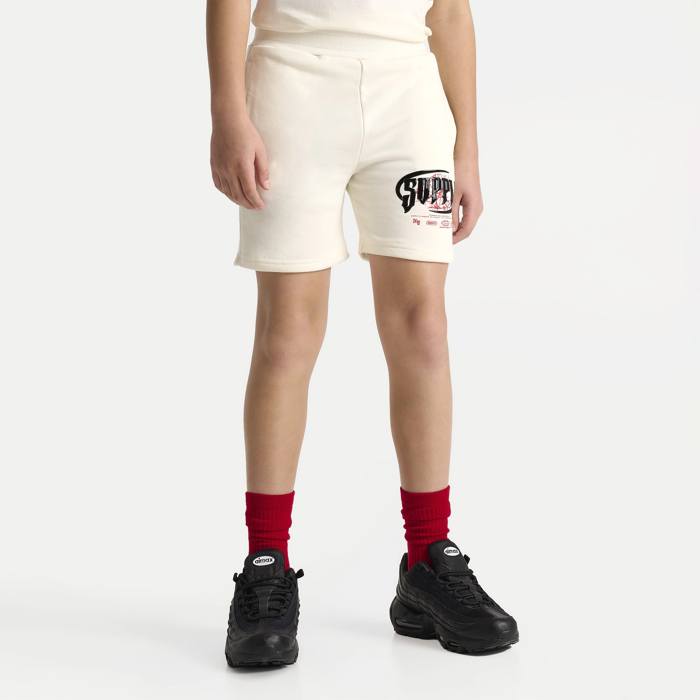 Supply & Demand Junior Boys' Chrome Short Tofu / Chinese Red