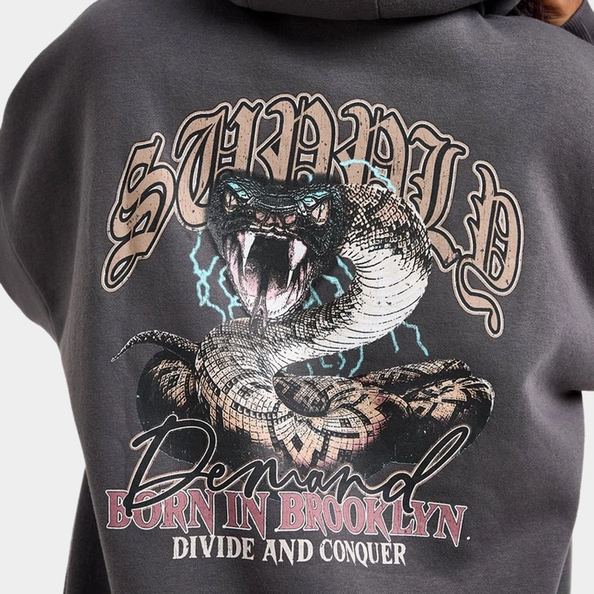 Supply & Demand Women's Born Graphic Hoodie / Black Oyster